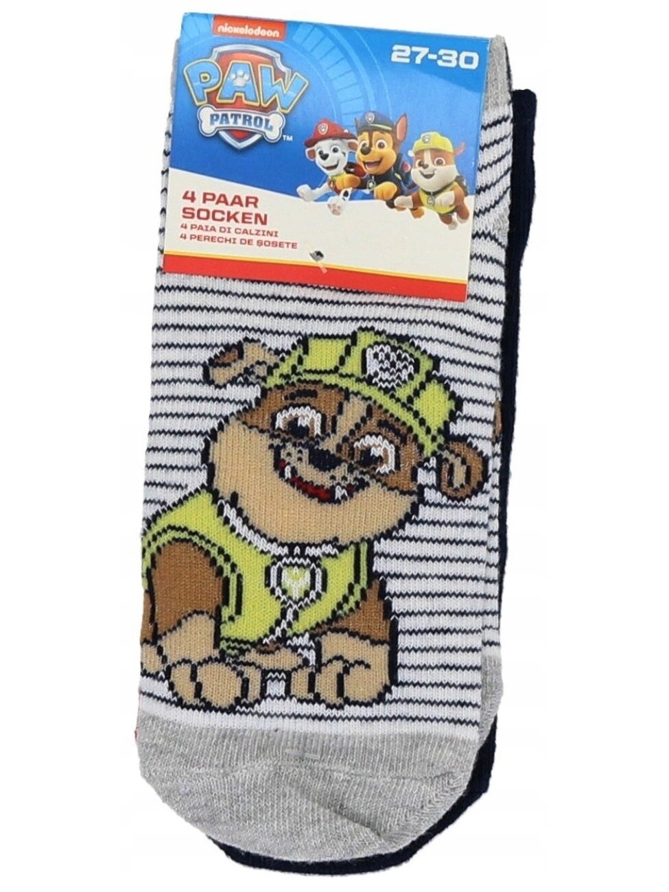 4 poros kojinių Paw Patrol 1 4 poros kojinių Paw Patrol 1