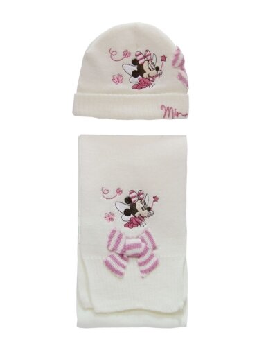 Balta kepurė ir šalikas MINNIE MOUSE 1045D207