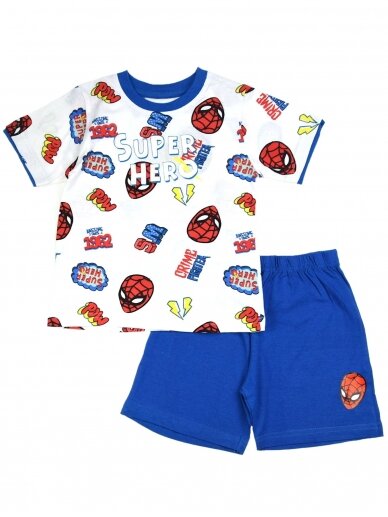Balta mėlyna pižama Spiderman 2342D65 Balta mėlyna pižama Spiderman 2342D65