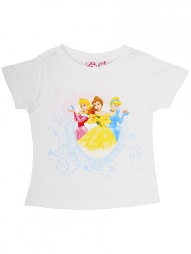 Balti marškinėliai DISNEY PRINCESSES 0361D060 Balti marškinėliai DISNEY PRINCESSES 0361D060