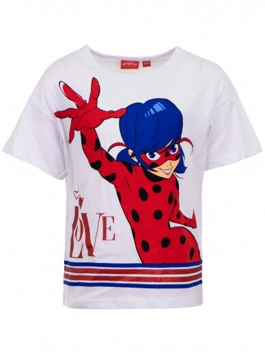 Balti marškinėliai Ladybug 1543D80 Balti marškinėliai Ladybug 1543D80