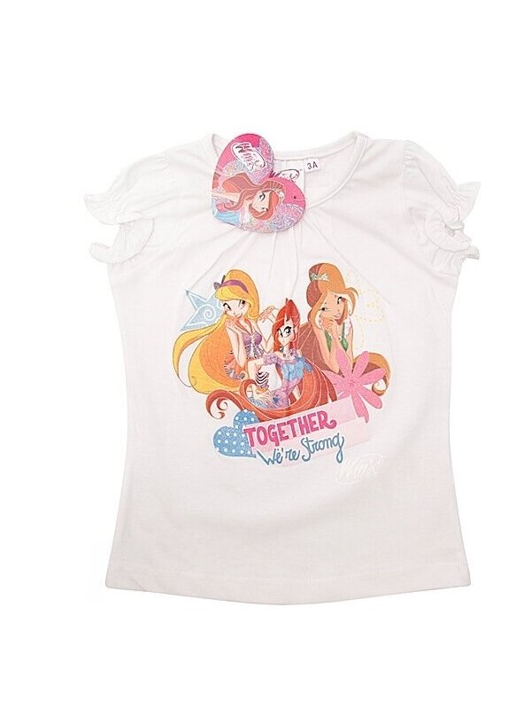 Balti marškinėliai WINX CLUB 0362D060 Balti marškinėliai WINX CLUB 0362D060