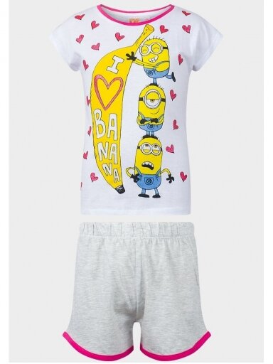 Despicable Me baltos ir pilkos spalvos pižama 1028D192