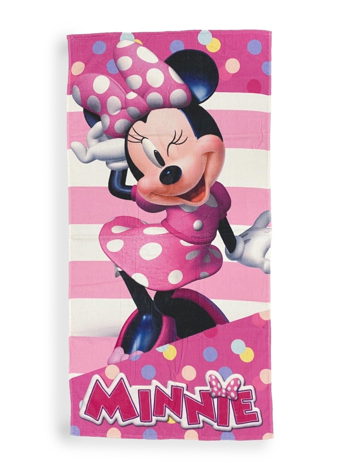 Disney Minnie Mouse rožinis rankšluostis 70x140 cm 4763D120-1 Disney Minnie Mouse rožinis rankšluostis 70x140 cm 4763D120-1