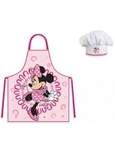 Disney Minnie Butterfly virtuvės šefo prijuostė ir kepurė 2977D221