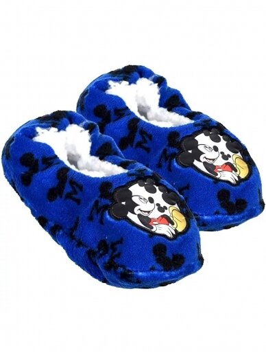 Disney Mickey mėlynos žieminės šlepetės 3574D41 Disney Mickey mėlynos žieminės šlepetės 3574D41