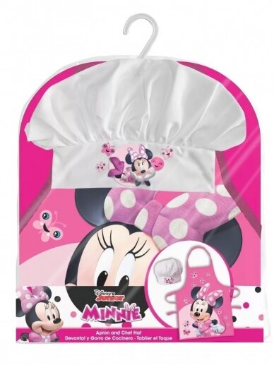 Disney Minnie virtuvės šefo prijuostė su kepure 2045D96 1