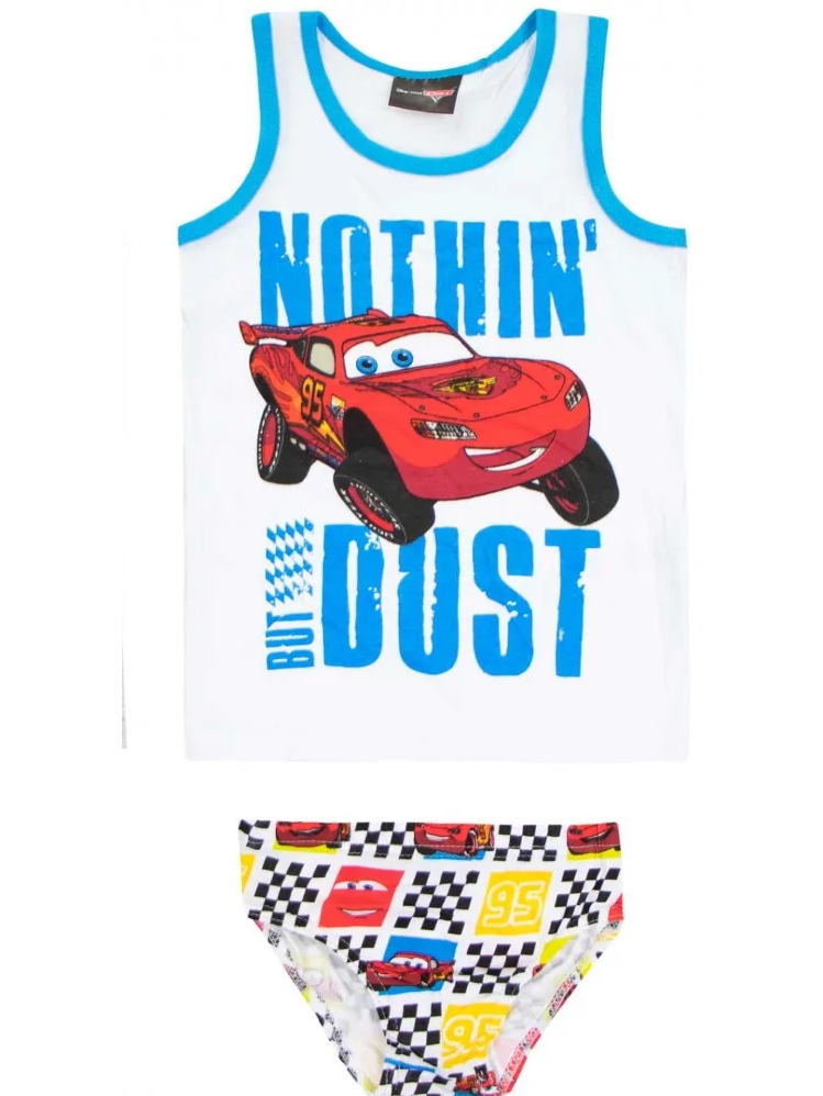 Disney Cars White vaikiškas apatinio trikotažo komplektas 5145D2