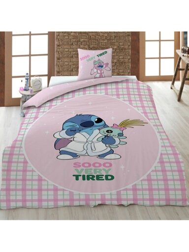 Dryžuotas patalynės komplektas Lilo & Stitch 4781D136-1