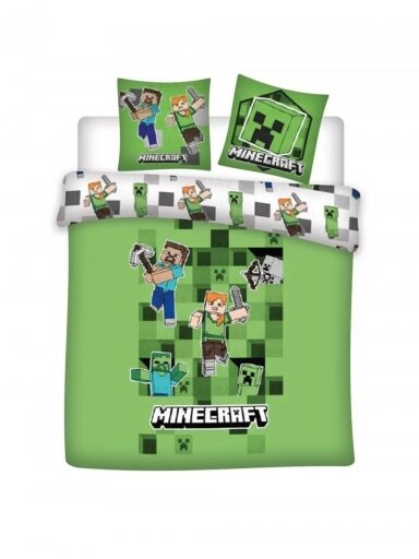Dvigulis patalynės komplektas Minecraft 3589D327