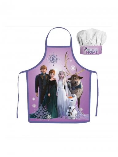 Frozen Family virtuvės šefo prijuostė ir kepurė 3344D106