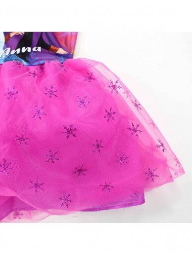 Frozen rožinė suknelė su tiuliu 2201KD11 1