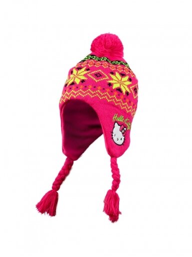 Fuksijų spalvos kepurė Hello Kitty 1620D059