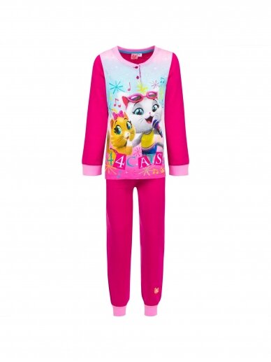 Fuksijų spalvos pižama 44 Cats 1992D52