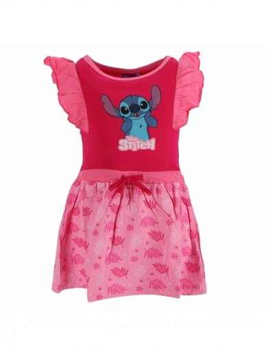 Fuksijų spalvos suknelė Lilo & Stitch 3711D81 Fuksijų spalvos suknelė Lilo & Stitch 3711D81