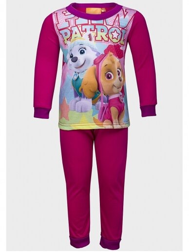 Fuksijų spalvos vaikiška pižama Paw Patrol 1064D196