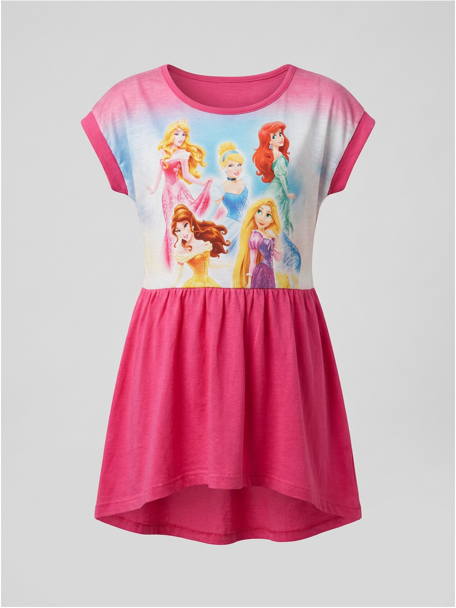 Fuksijų spalvos suknelė DISNEY PRINCESS Fuksijų spalvos suknelė DISNEY PRINCESS
