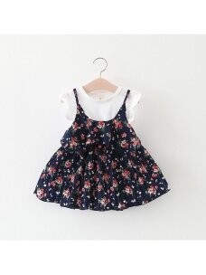 Gėlėta vaikiška suknelė 1427D018