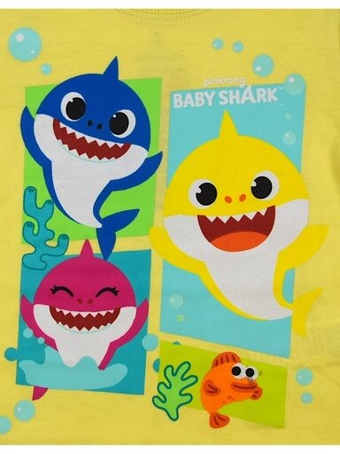 Geltoni marškinėliai Baby Shark 2888D89