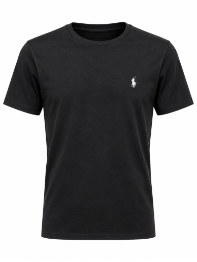 Juodi „Ralph Lauren“ marškinėliai Juodi „Ralph Lauren“ marškinėliai