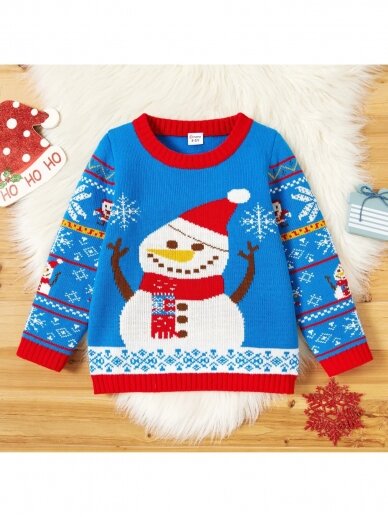 Kalėdinis megztinis Sniego senis 1885D220