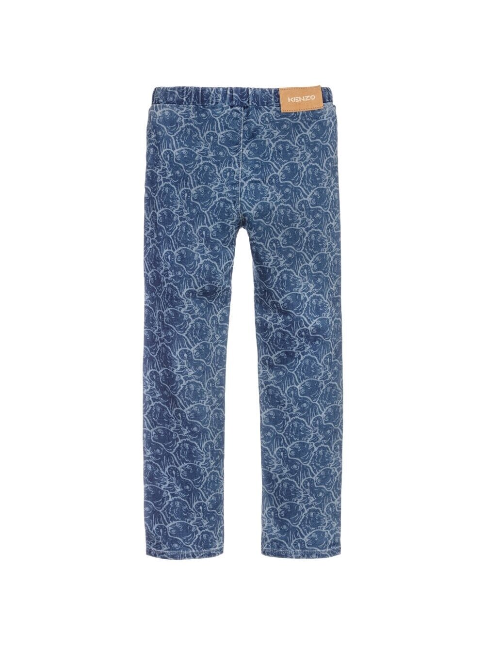 Kenzo mėlynos raštuotos tamprios kelnės 1