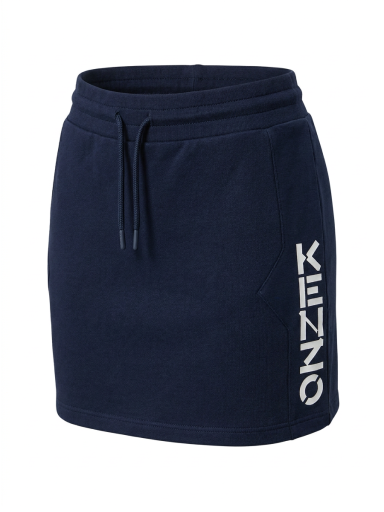 Kenzo tamsiai mėlynas medvilninis sijonas