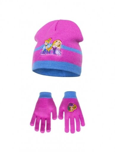 Kepurė ir pirštinės Disney Princess Pink 3025D225 Kepurė ir pirštinės Disney Princess Pink 3025D225