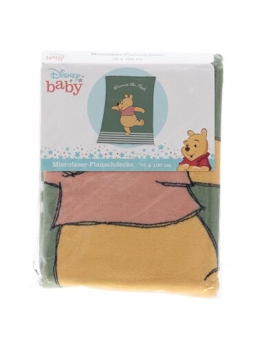 Koralų vilnos žalias pledas Winnie the Pooh 2908DZP2