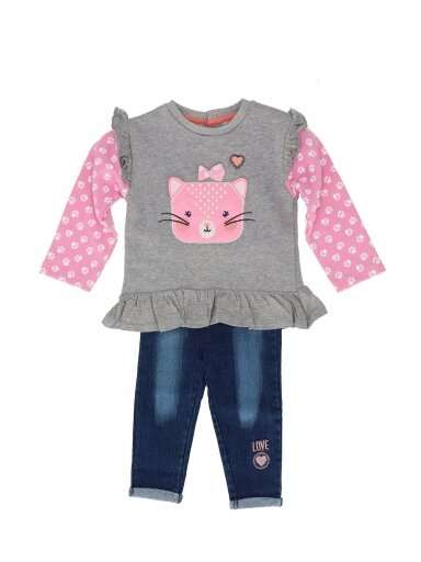Kostiumėlis mažai mergaitei Tom Kids Grey 3490D317