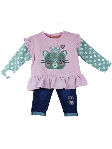 Kostiumėlis mažai mergaitei Tom Kids Pink 3491D316