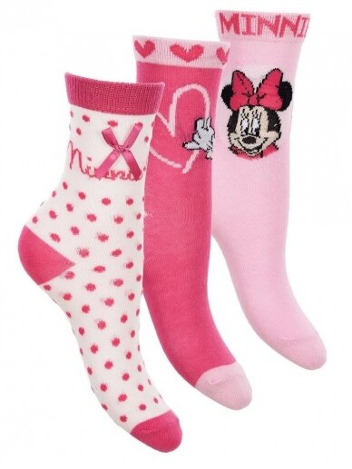 Kojinių rinkinys MINNIE MOUSE , 3 poros, 1168D239 Kojinių rinkinys MINNIE MOUSE , 3 poros, 1168D239