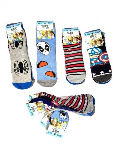 Kojinių rinkinys Super Heroes, 5 poros, 7227D076 Kojinių rinkinys Super Heroes, 5 poros, 7227D076