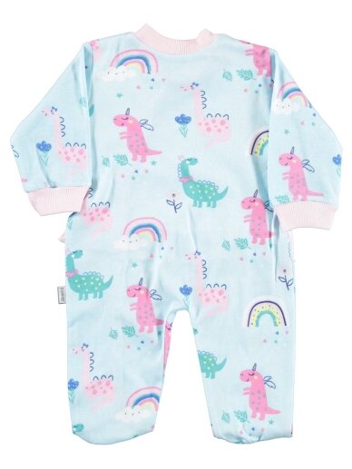 Kombinezonas mergaitei Dinozaurai Pink 1