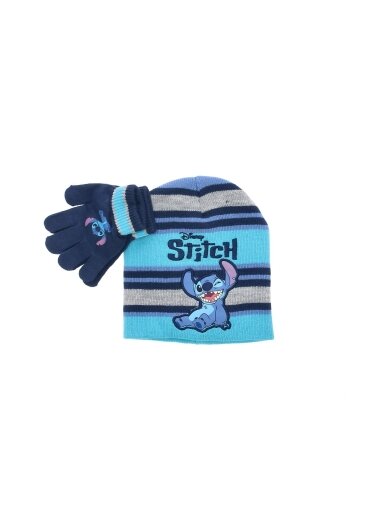 Lilo & Stitch Blue kepurė ir pirštinės 3535D115