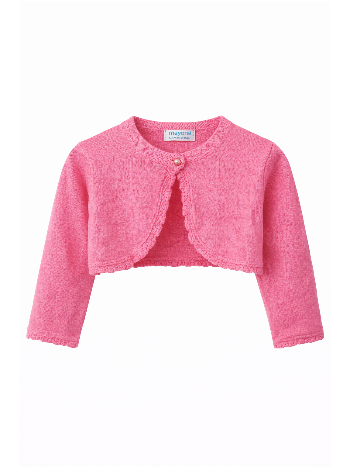 Mayoral rožinis bolero su banguotais kraštais 4894D245
