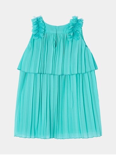 Mayoral plisuota suknelė su gėlių aplikacijomis 4703D124-1