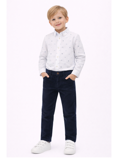 Mayoral tamsiai mėlynos velvetinės kelnės 4968D244