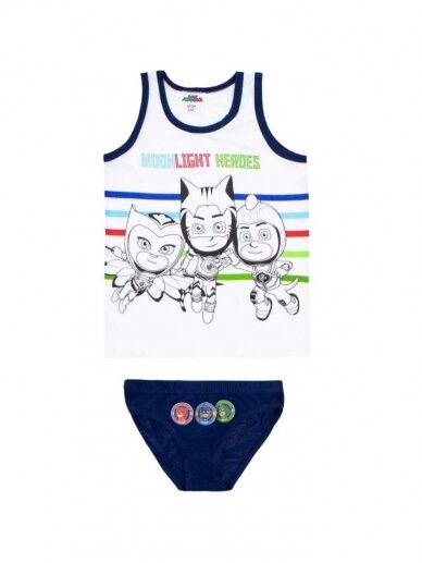 Marškinėliai ir kelnaitės PJ Masks Navy 3305D64 Marškinėliai ir kelnaitės PJ Masks Navy 3305D64