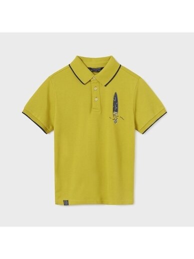 Mayoral laimo spalvos polo marškinėliai berniukui 4561D140 3