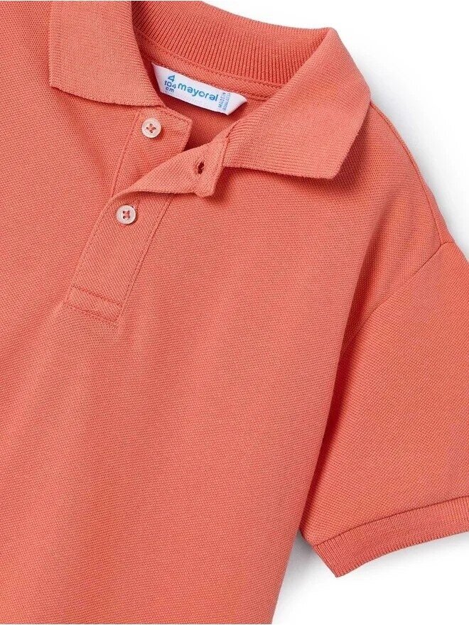 Mayoral klasikiniai oranžiniai polo marškinėliai berniukui 4563D190 2 Mayoral klasikiniai oranžiniai polo marškinėliai berniukui 4563D190 2
