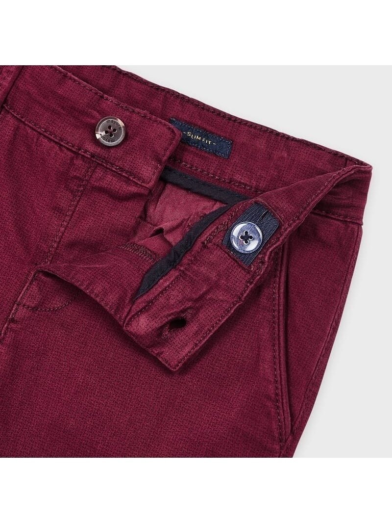 Mayoral bordo spalvos „Chino“ stiliaus kelnės 4970D249 3