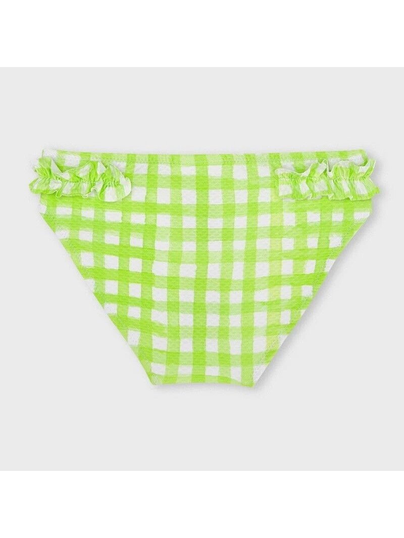 Mayoral žalias languotas bikini su raukiniais 5008D296 2