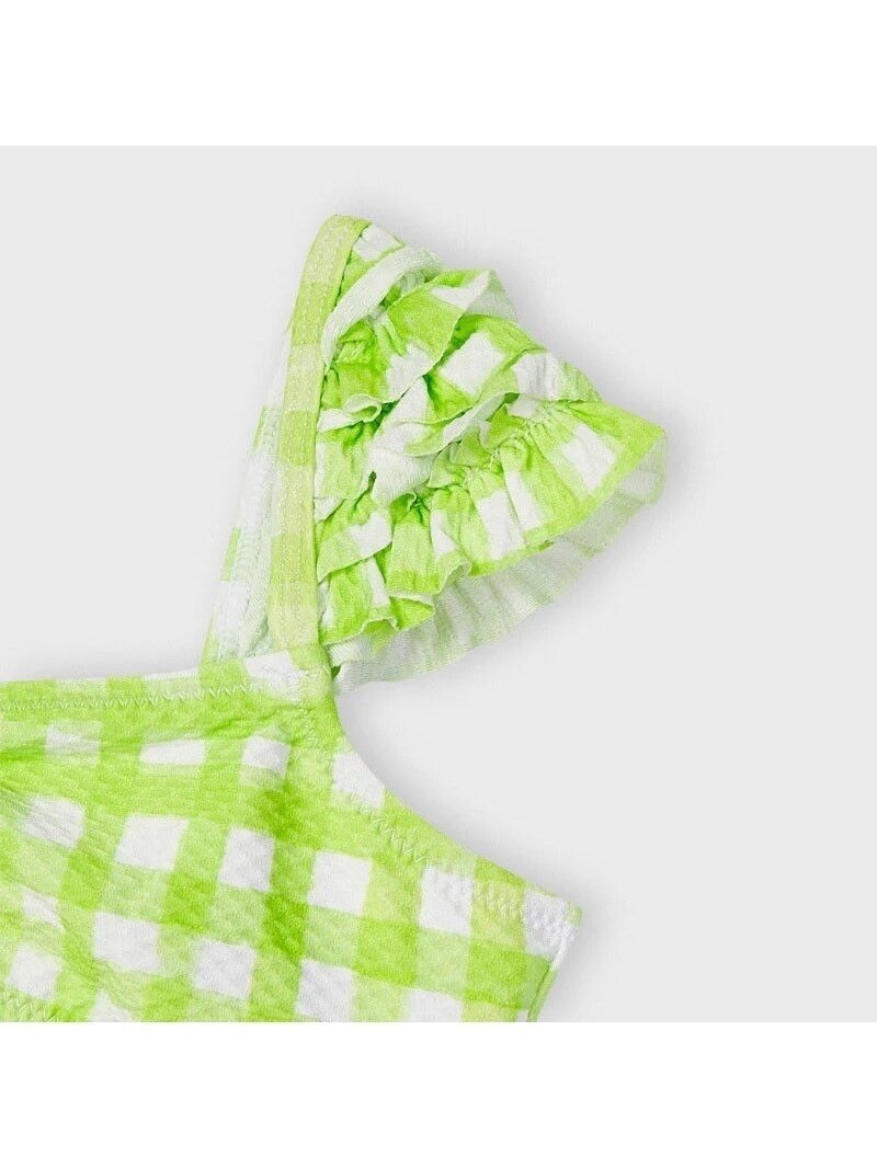 Mayoral žalias languotas bikini su raukiniais 5008D296 1