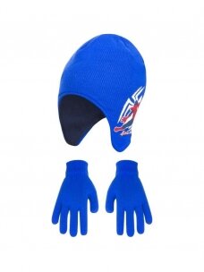 Mėlyna kepurė ir pirštinės Spiderman 3017D282