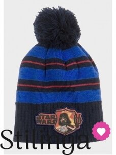 Mėlyna vaikiška kepurė su bumbulu Star Wars 0675D123