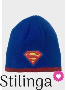 Mėlyna vaikiška kepurė Supermenas 0705D133