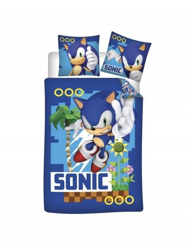 Mėlynas patalynės komplektas Sonic Rings 2054D193-1