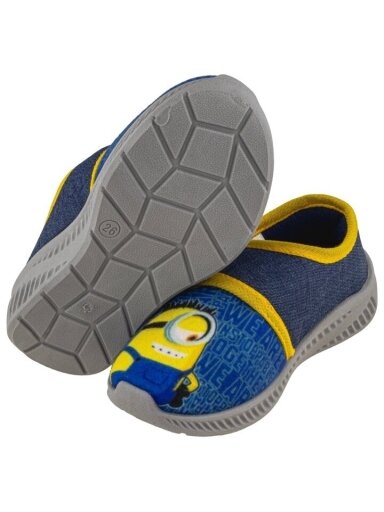 Mėlyni kambariniai batukai Minions
