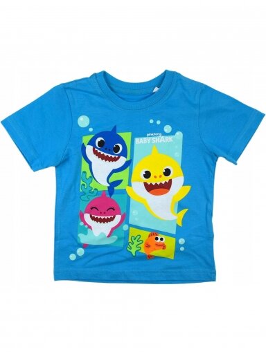 Mėlyni marškinėliai Baby Shark 2887D91